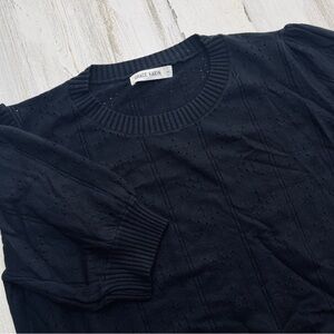 Grace Karin Women's Black Half‎ Sleeve Knit Sweater Size L